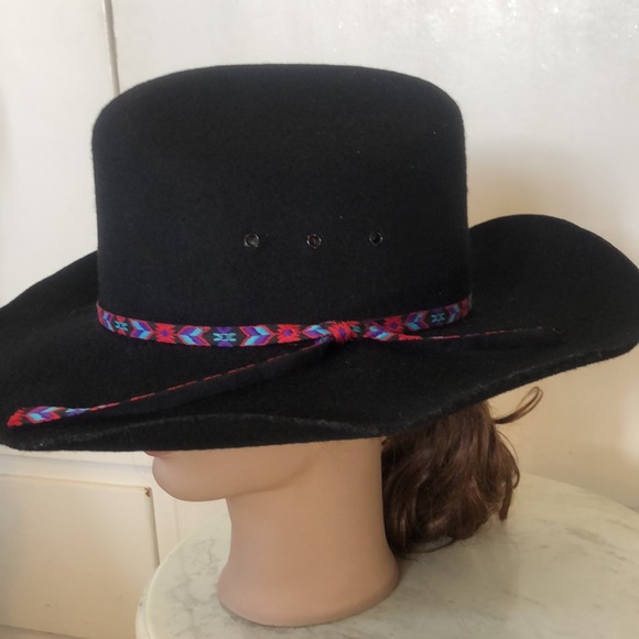 TEXAS HAT made in U.S.A  men’s or women’s size Large black color HAT - Picture 3 of 14